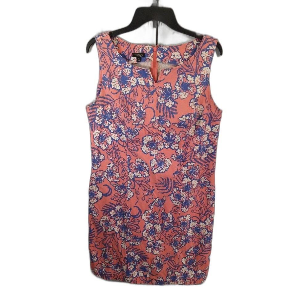 Talbot sleeveless knee length floral dress Sz 12 Pink Boho Feminine Cottage Core